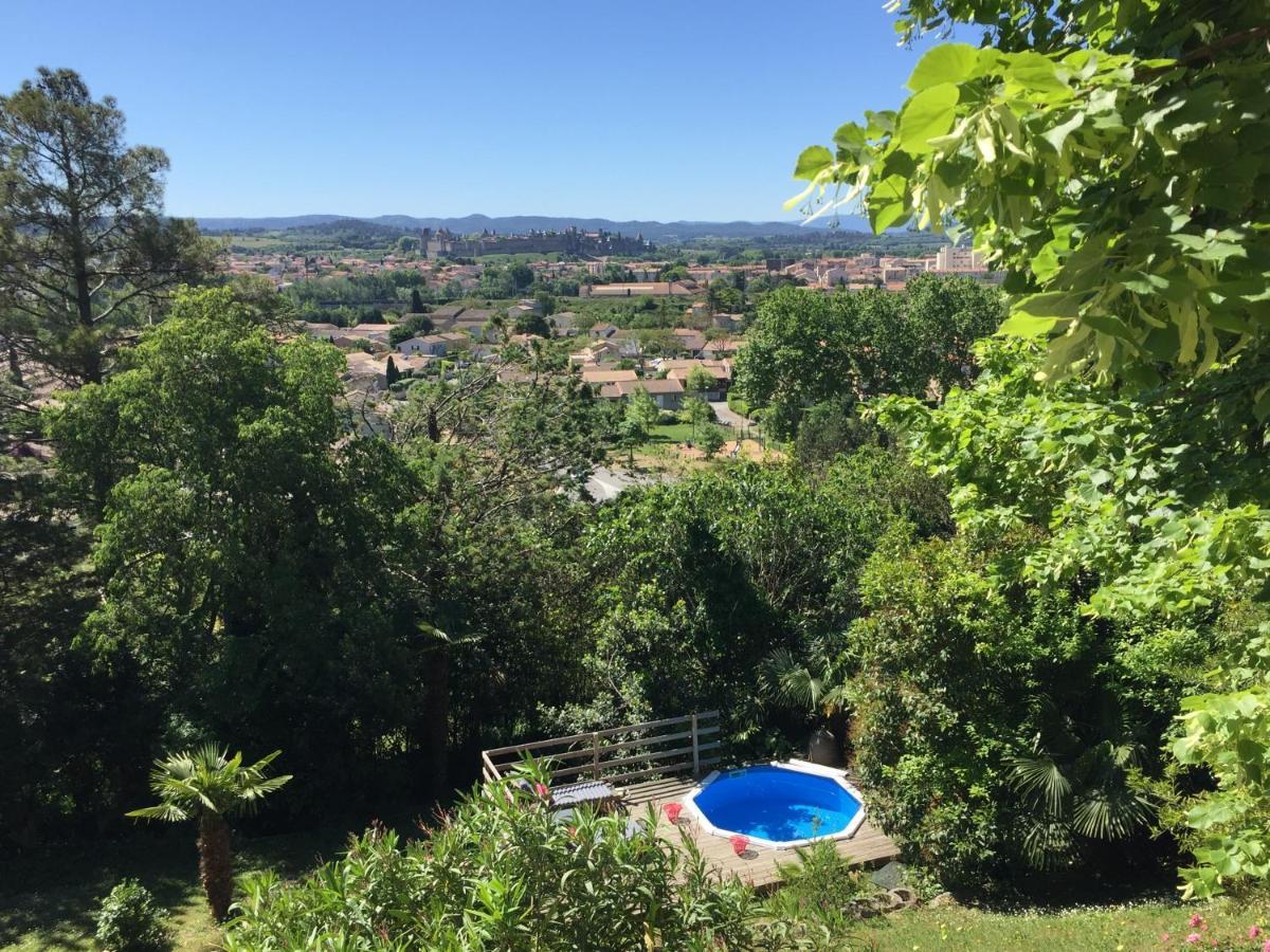 Chambre D'Hote Vue Imprenable Sur Cite - Villa Rose Carcassonne Ngoại thất bức ảnh